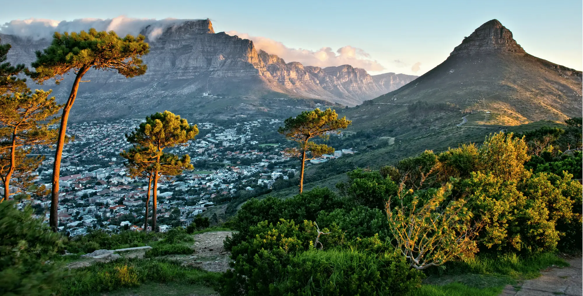 Cape Town below Table Mountain